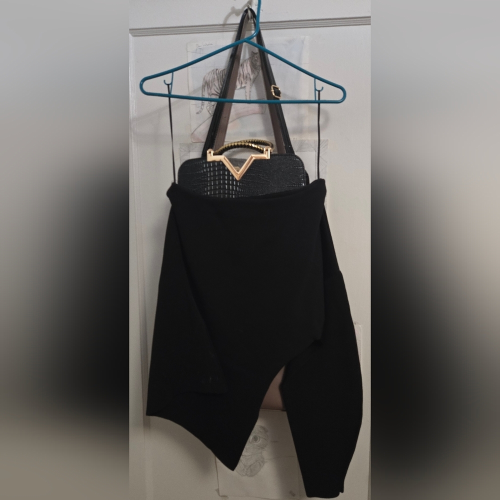 Zara Black Off The Shoulder Sweater